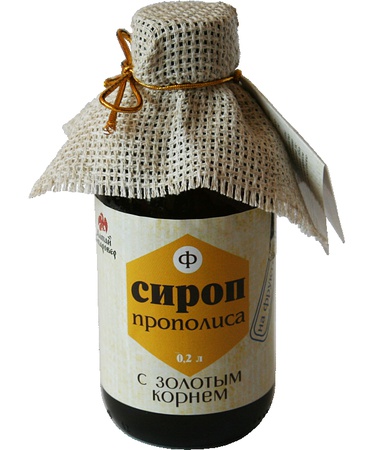 Сироп прополиса с золотым корнем