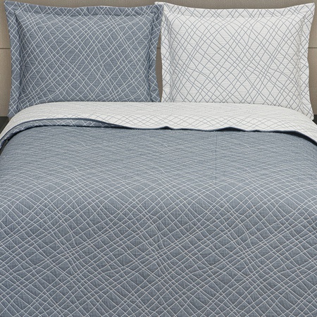 Коллекция Alaçatı Покрывало Синий Индиго