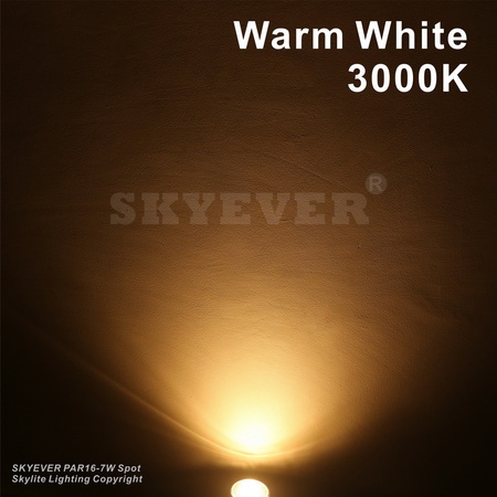 Стеклянная светодиодная лампа PAR16 Точечная лампа COB 7 Вт E26/E27 с регулируемой яркостью IP65