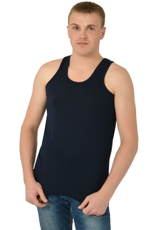 T-shirt adamın tek sesli