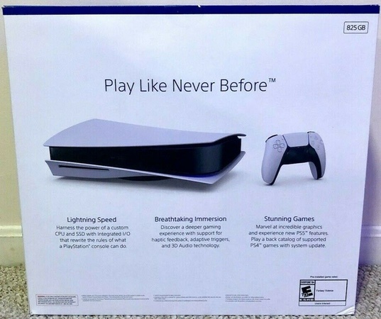 Консоль PS5 Sony PlayStation 5 Disc Edition в новой упаковке, гарантия 2 года