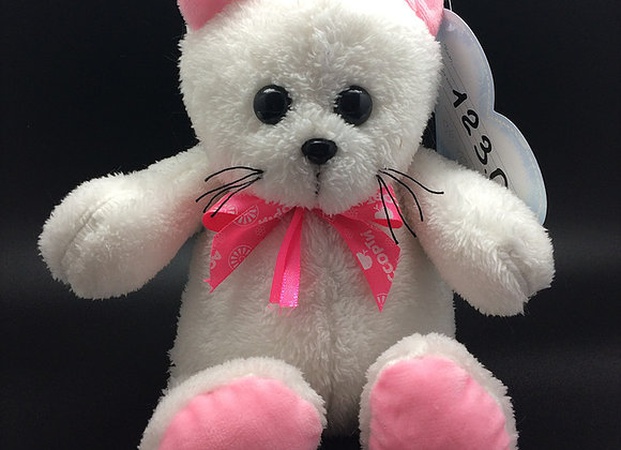 Игрушка мягконабивная Котик с бантом 24/30см / арт. 123.1-71