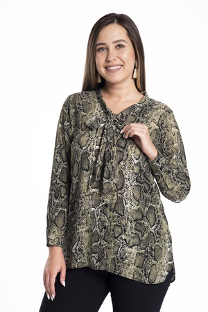 узорчатая БЛУЗКА