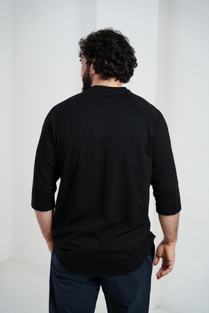 3/4 Sleeve T-shirt SJ-131 Black
