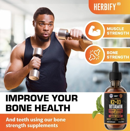 Витамин D3 K2 в каплях – жидкие витамины для женщин, мужчин и подростков – добавки для укрепления костей – витамины D3 K2 для поддержки иммунитета и здоровья сердца – витамин D3 10000 МЕ в каплях K2 – 2 унции