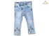 ZENİ 2726-BABY GIRL 6/24 MONTHS DENIM STAR-EMBROIDERED TROUSERS