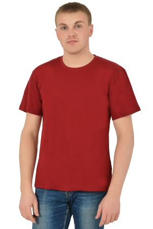 Футболка мужская однотонная к/р