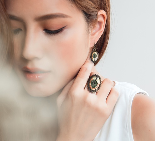 Giftome El Yapımı Doğal Taş Mozaik Kolye