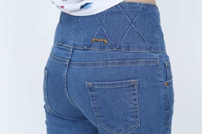 Full Power LikraYüksek Bel Geniş Kemer Kadın Kot