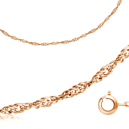 БРАСЛЕТ ПУСТОТЕЛЫЙ ИЗ КРАСНОГО ЗОЛОТА