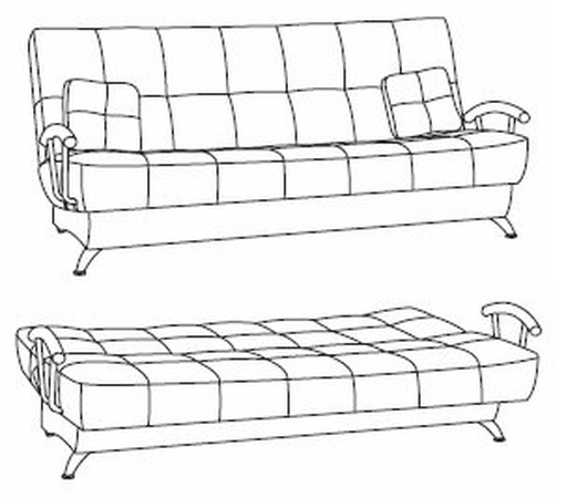Sofa "Palmira Chrome"