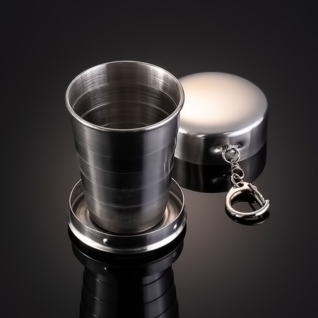 Складная карманная стопка с натуральным янтарем