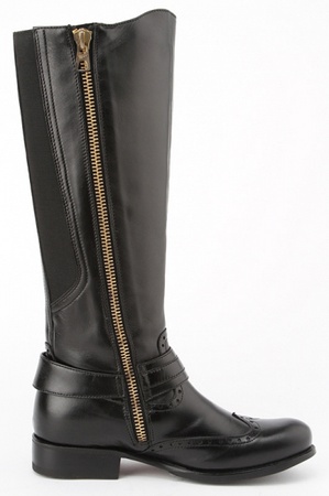 حذاء أسود بسحابين (eurozima) s089