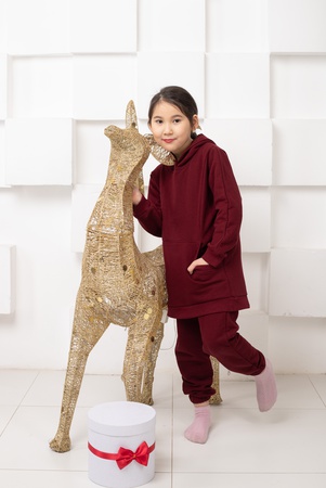 Paired suits mom and daughter