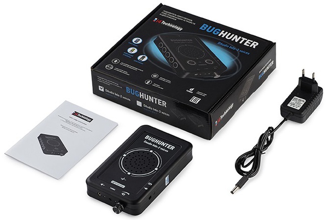 Подавитель микрофонов, подслушивающих устройств и диктофонов "BugHunter DAudio bda-2 Voices"