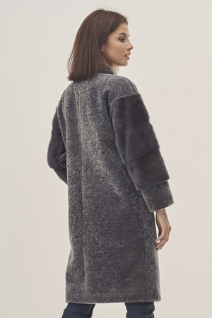 Пальто женское Silverfox модель 804-Серый