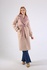 Women's coat of a loose cut, combined. # 48 combo