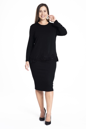 КОЖАНАЯ ДЕТАЛЬНАЯ БЛУЗКА