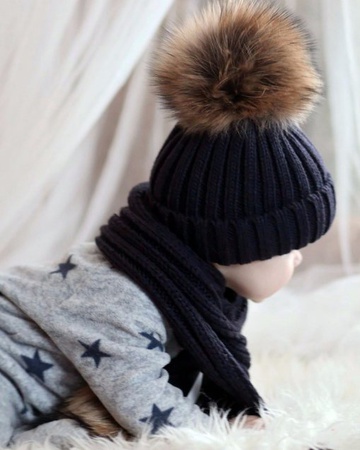 Çocuk seti: şapka + atkı