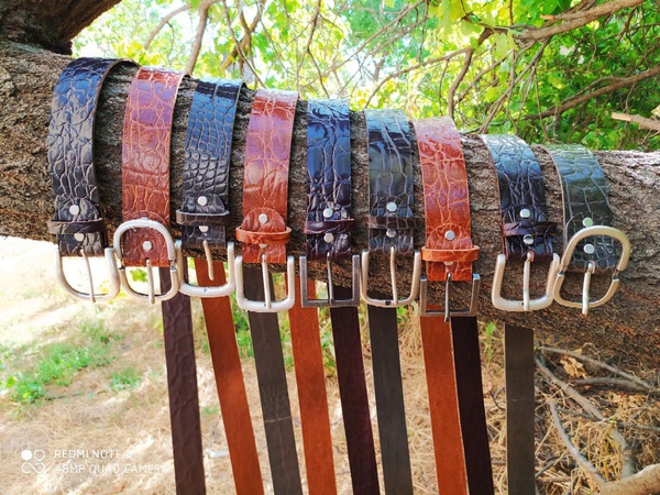 Мужские и Женские ремни ручной работы из Итальянской кожи.