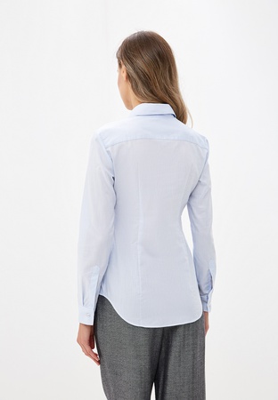 Голубая сорочка из хлопка Colletto Bianco 012174
