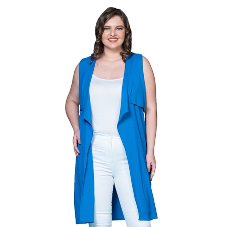 Креповая жилетка большого размера