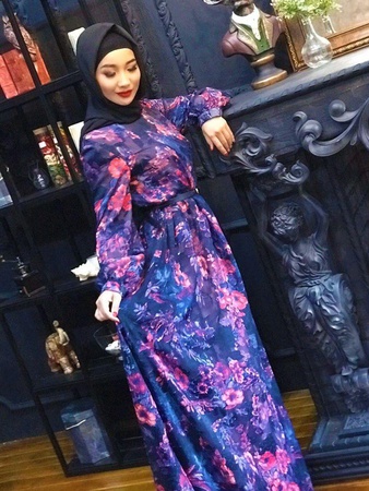 Платье из Дубайской ткани