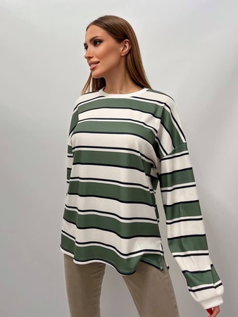 Свитшот в полоску Oversize