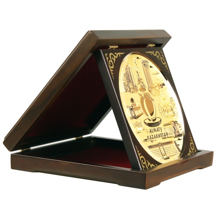 Плакетка настольная "Виды города Алматы - Казахстан"