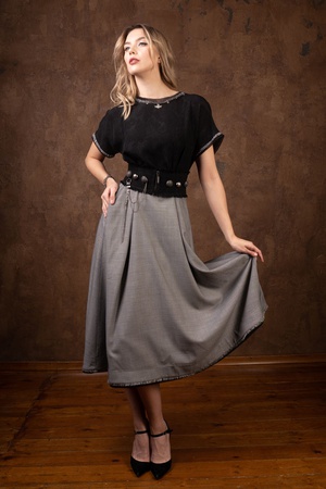 210-5462 Платье Розовый леопард