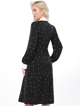 Yakalı ofis elbisesi