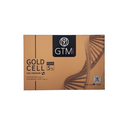 GTM Gold Cell 5% - sağlıklı bir cilt durumunu geri yüklemek için enjekte edilebilir bir hazırlık