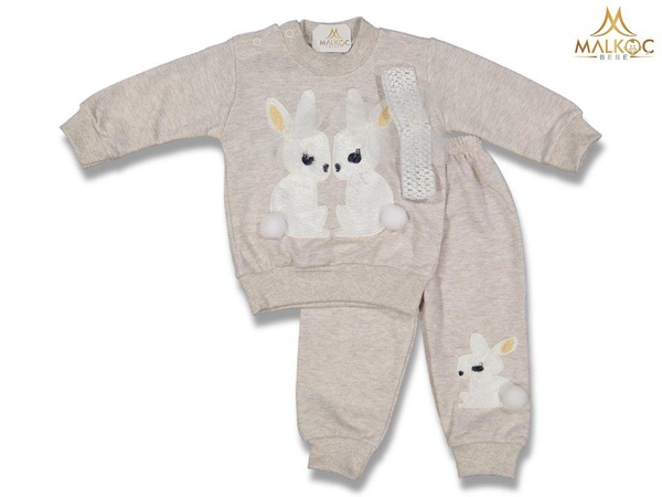 BABYDOSS 2459-GIRL 0/24个月两个带泵的兔子团队