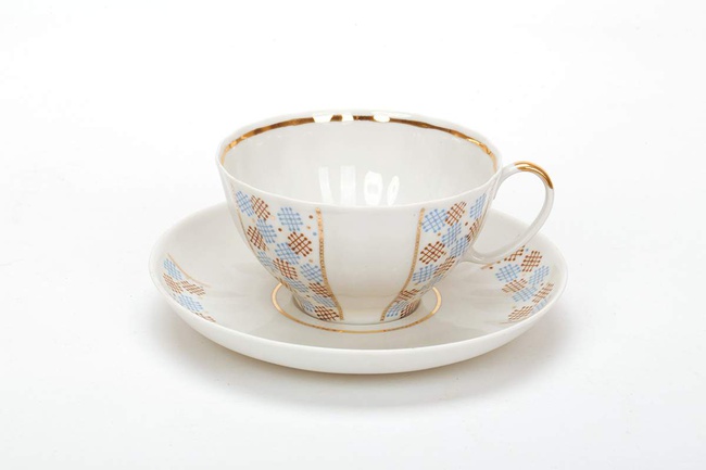 Сервиз чайный 21 предм. Белый лебедь Конфети