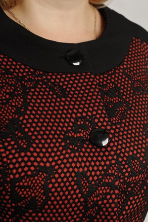 SONYA LONG SLEEVE, FULL LINING Knitted guipure