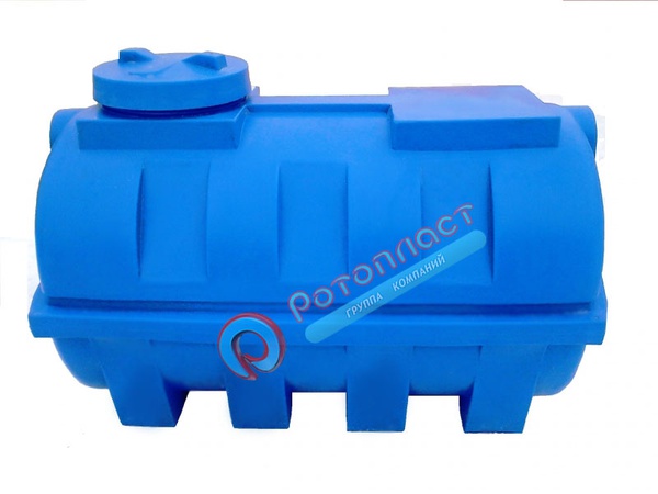 1000 л пластиковая емкость горизонтальная