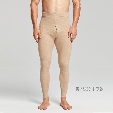 Осенние и зимние новые брюки из овечьей шерсти, мужские шерстяные брюки с двойным утолщением, женские тонкие теплые брюки с высокой талией и флисом