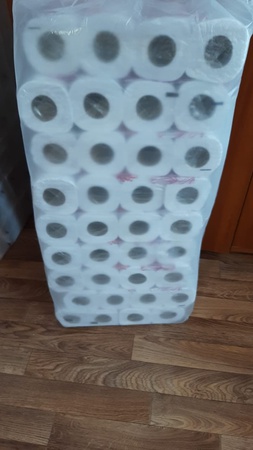 ورق تواليت أبيض طبقتين 8 قطع. في ع / هذه الحزمة