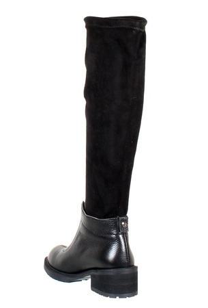 Kadın botları, hakiki deri, streç<G931>