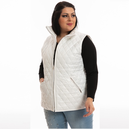 Büyük Beden Kapitone Yelek