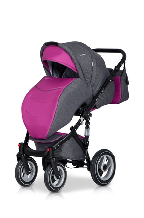 Коляска Riko Bruno 2 в 1 Серый/лиловый