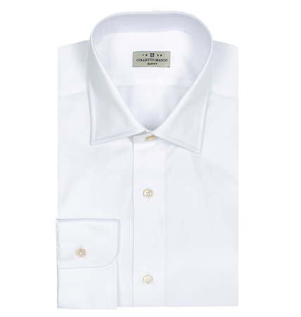Белая рубашка из египетского хлопка Colletto Bianco 008362 SF