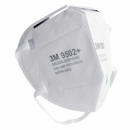 3M 9502+ KN95 Particulate Respirator, Pack Of 50 Face Masks