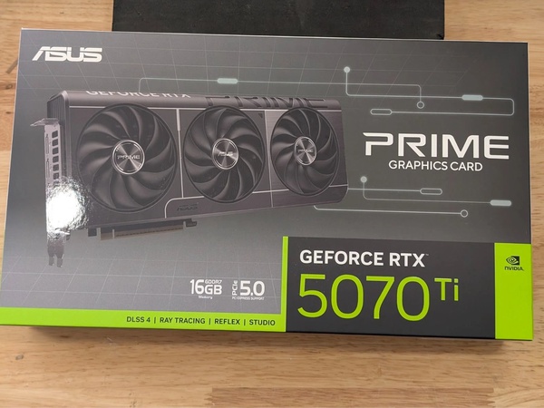 ASUS PRIME GEFORCE RTX 5070 Ti 16GB GDDR7 PCIE 5.0 Nvidia Graphics Card