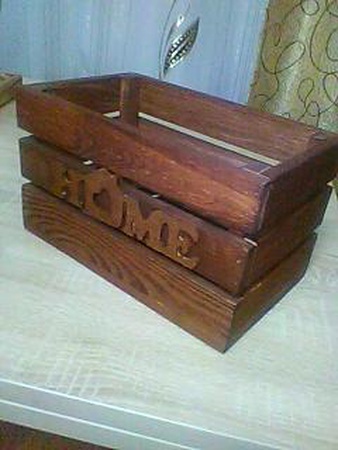 Ahşap tepsiler ve kutular