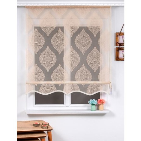 Двойной механический порошок цвета тюля рулонные шторы 110X200