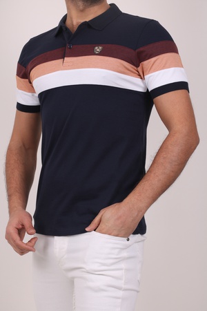 Футболка с воротником-поло из ткани пике