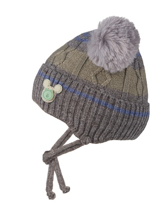 Yeni doğanlar için bağcıklı örme şapka