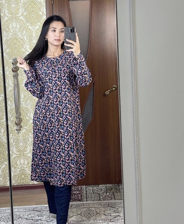 Женская блузка с длинным рукавом с брюками