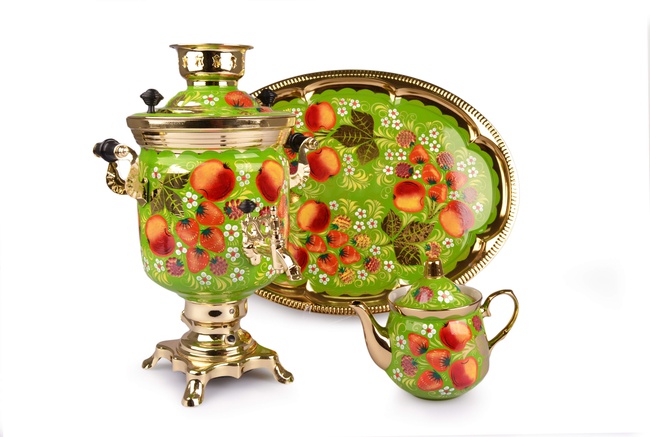 Самовар электрический Ромашки